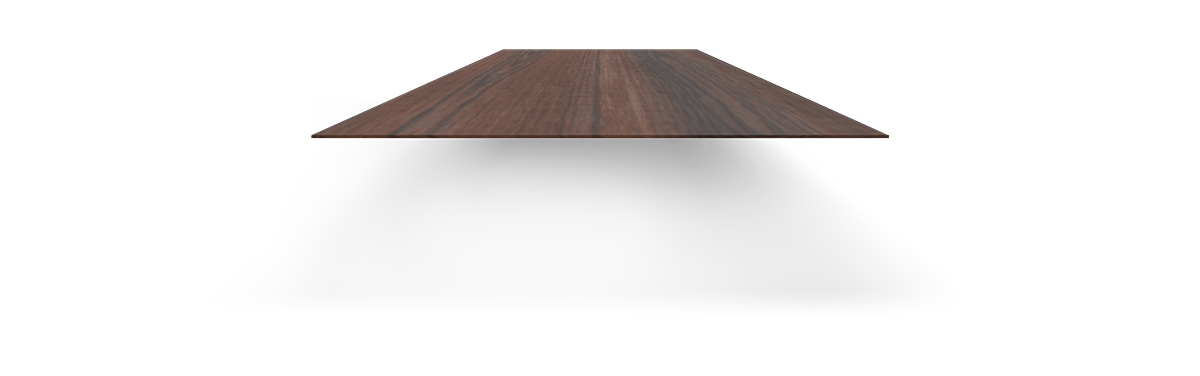 Luxurious .6MM real wood top layer